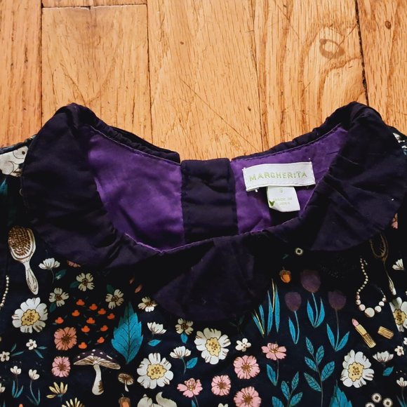 Adorable Floral Cotton Dress Sz 5 - Picture 2 of 5